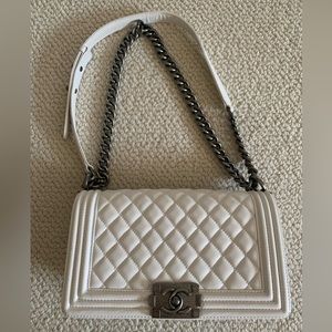White Quilted Shoulder Bag